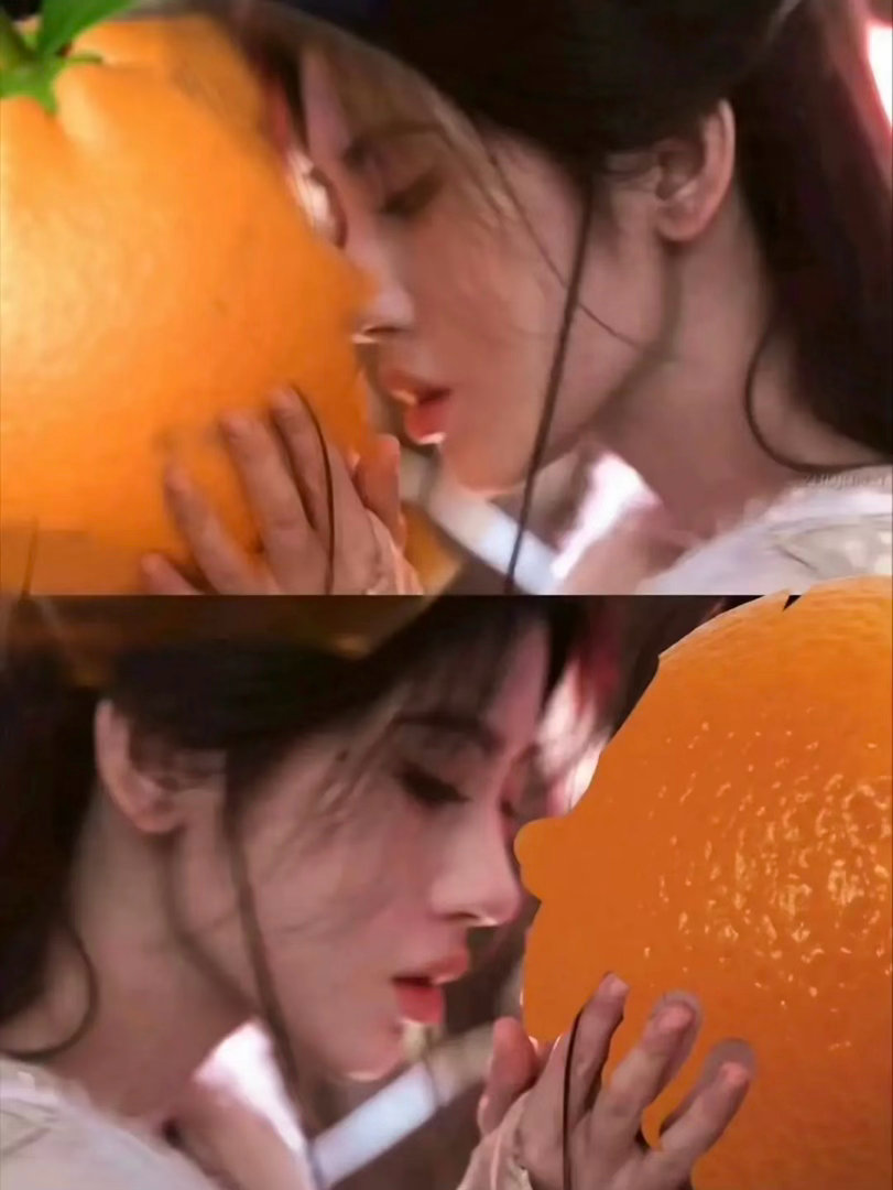 刷到鞠粉把来战宣传的男女主亲吻片段截图之后另一个p成了🍊，给我笑晕了，好抽象 
