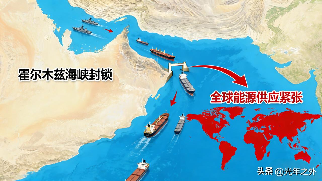 霍尔木兹一封锁，全球能源都发抖
 
彭博社最新消息，受霍尔木兹海峡事实性封锁影响