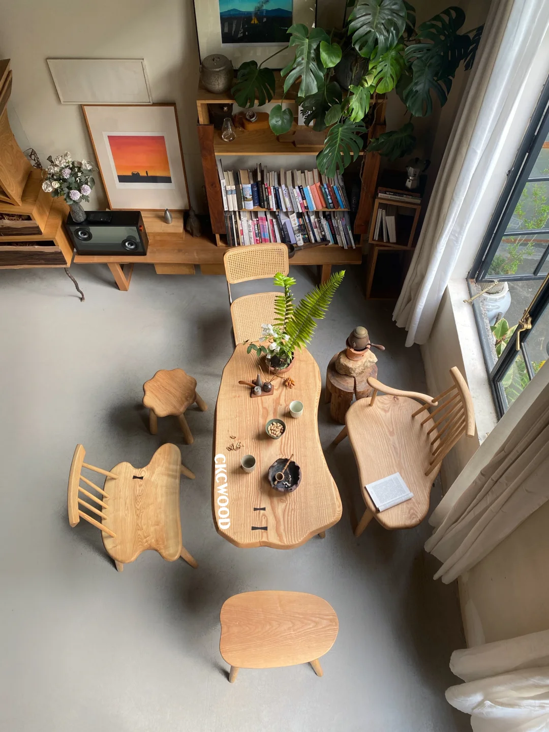 我家阳台｜几件桌椅奶油原木风🍵氛围妥妥了