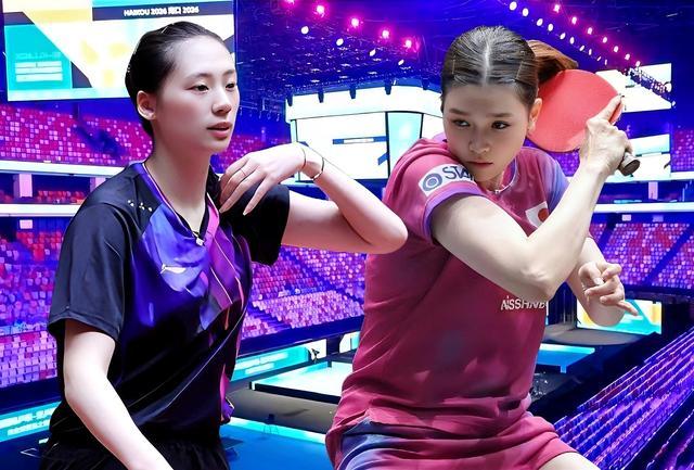 今天的好心情来自陈熠和陈垣宇的突破，女单1/8决赛，陈熠再次对阵日本削球选手桥本