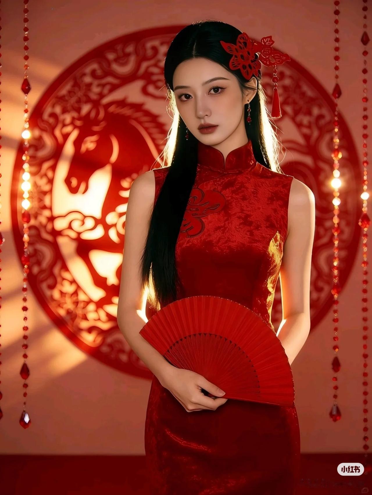 晒图笔记大赛美女旗袍穿搭写真