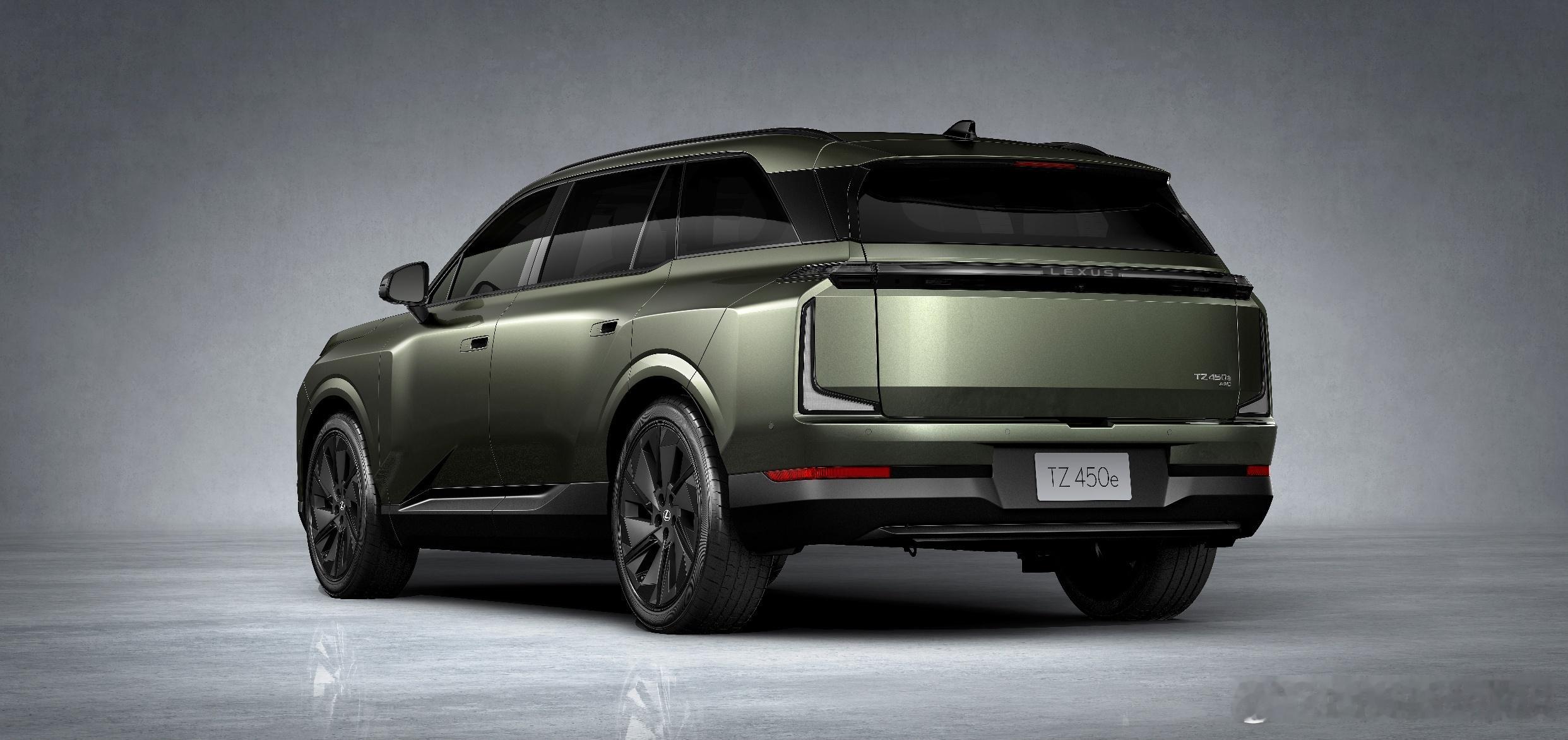 雷克萨斯全新纯电三排座 SUV TZ 全球首发，感觉这个设计语言跟全新ES有点像
