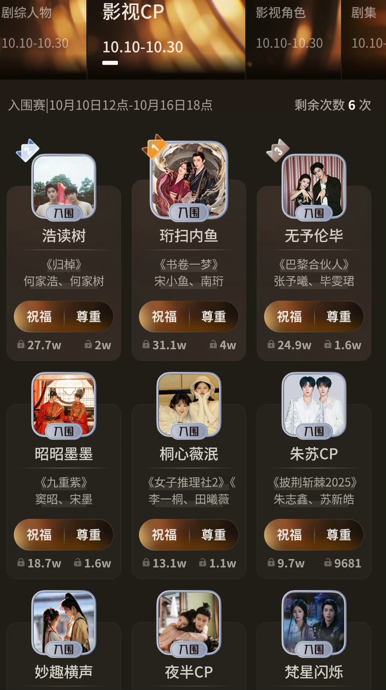 你们嗑哪对 CP？[柯基][柯基][柯基]cp粉过年了视界大会 CP粉有家了 ​