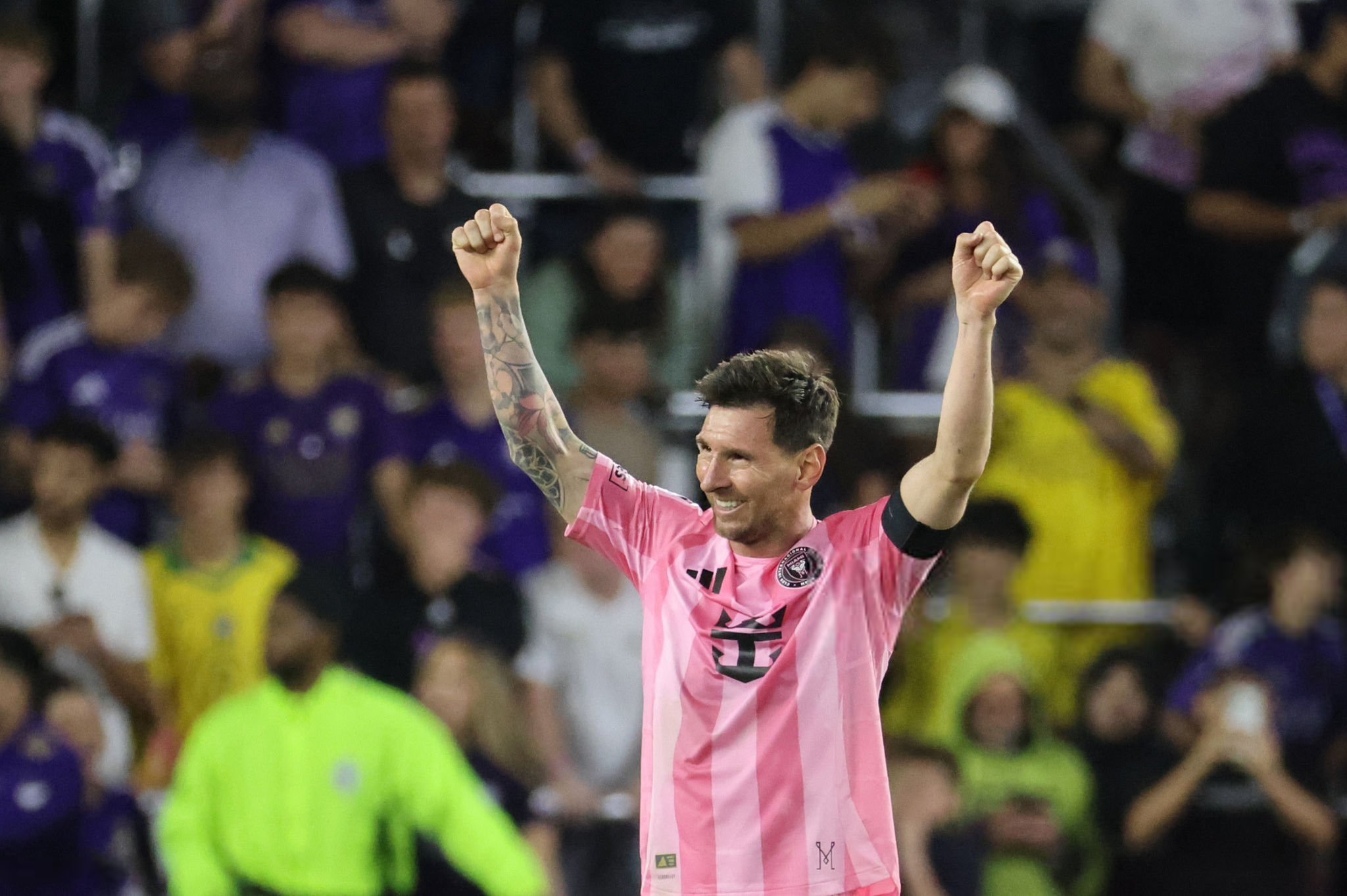 梅西荣膺全场最佳球员，评分高达9.5分🐐梅西奥兰多城vs迈阿密国际