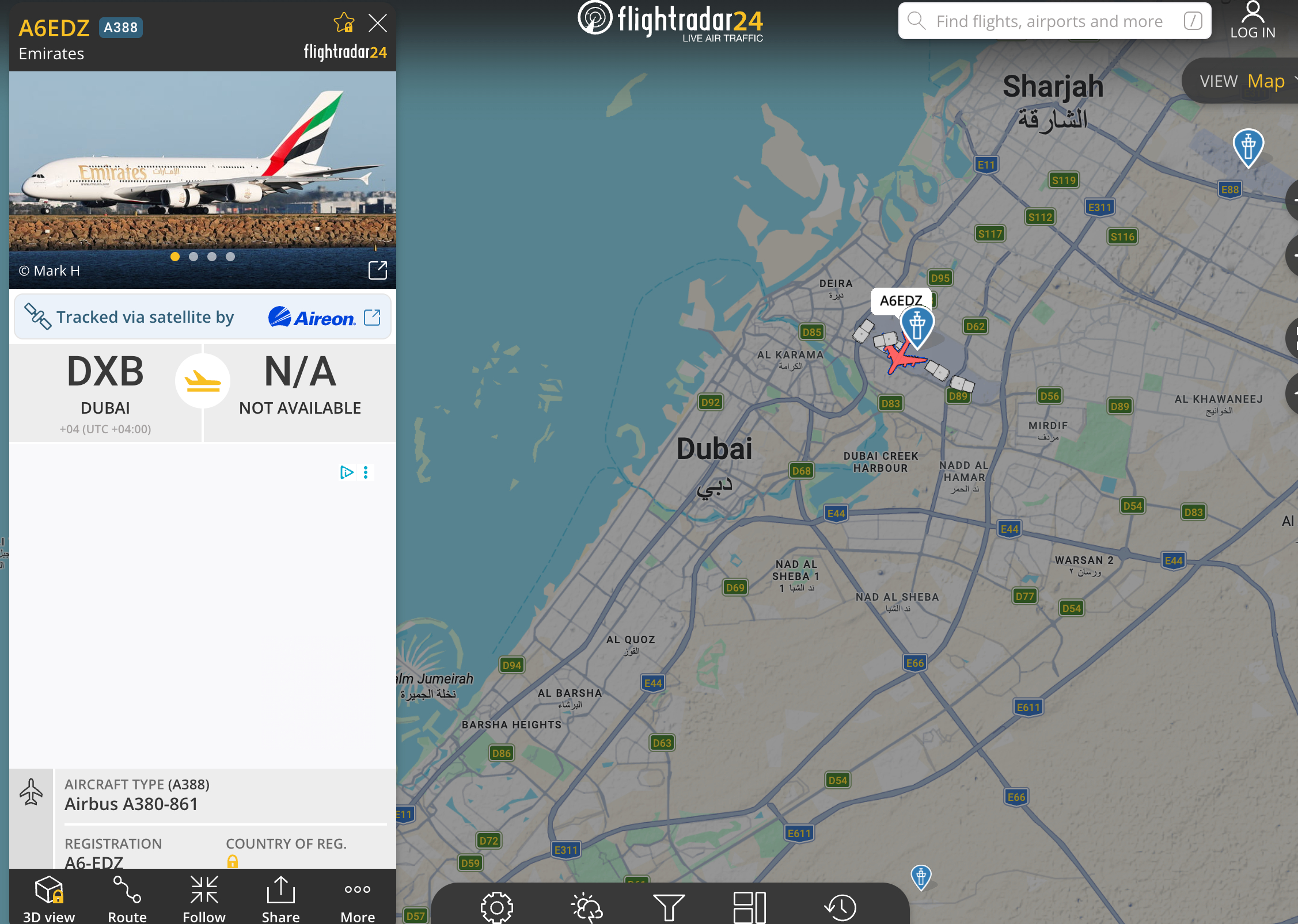 以色列宣布袭击伊朗看现在天上的航班中东地区的领空变成了一个空白圈连热闹的迪拜国际