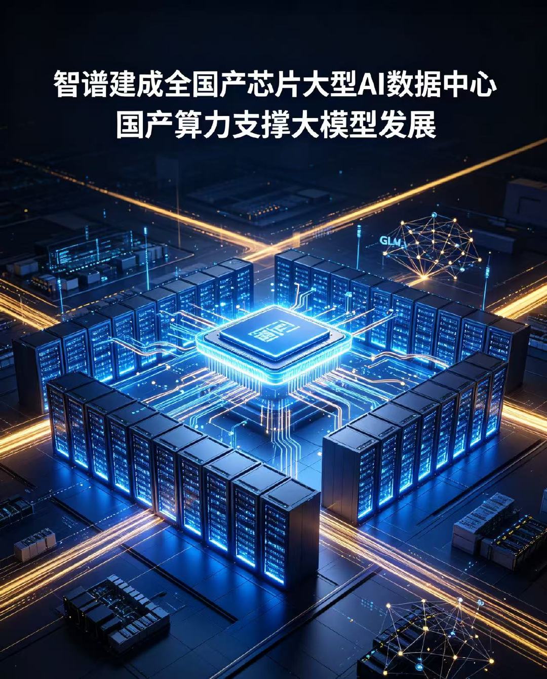 【智谱建成大型AI数据中心：全部采用国产芯片】北京时间7月21日，据彭博社报道，