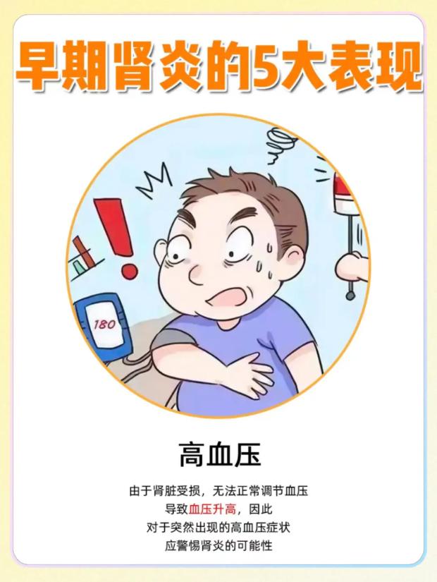 读懂肾脏预警：肾炎早期常见的 5 个表现