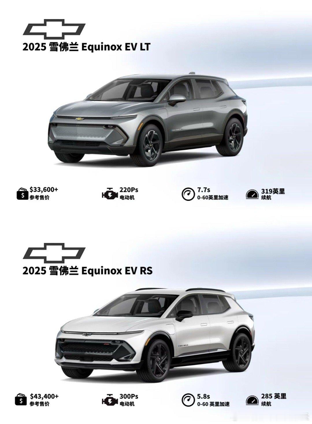 2025 雪佛兰 Equinox EV 颜值提升 主打家用2025款雪佛兰Equ