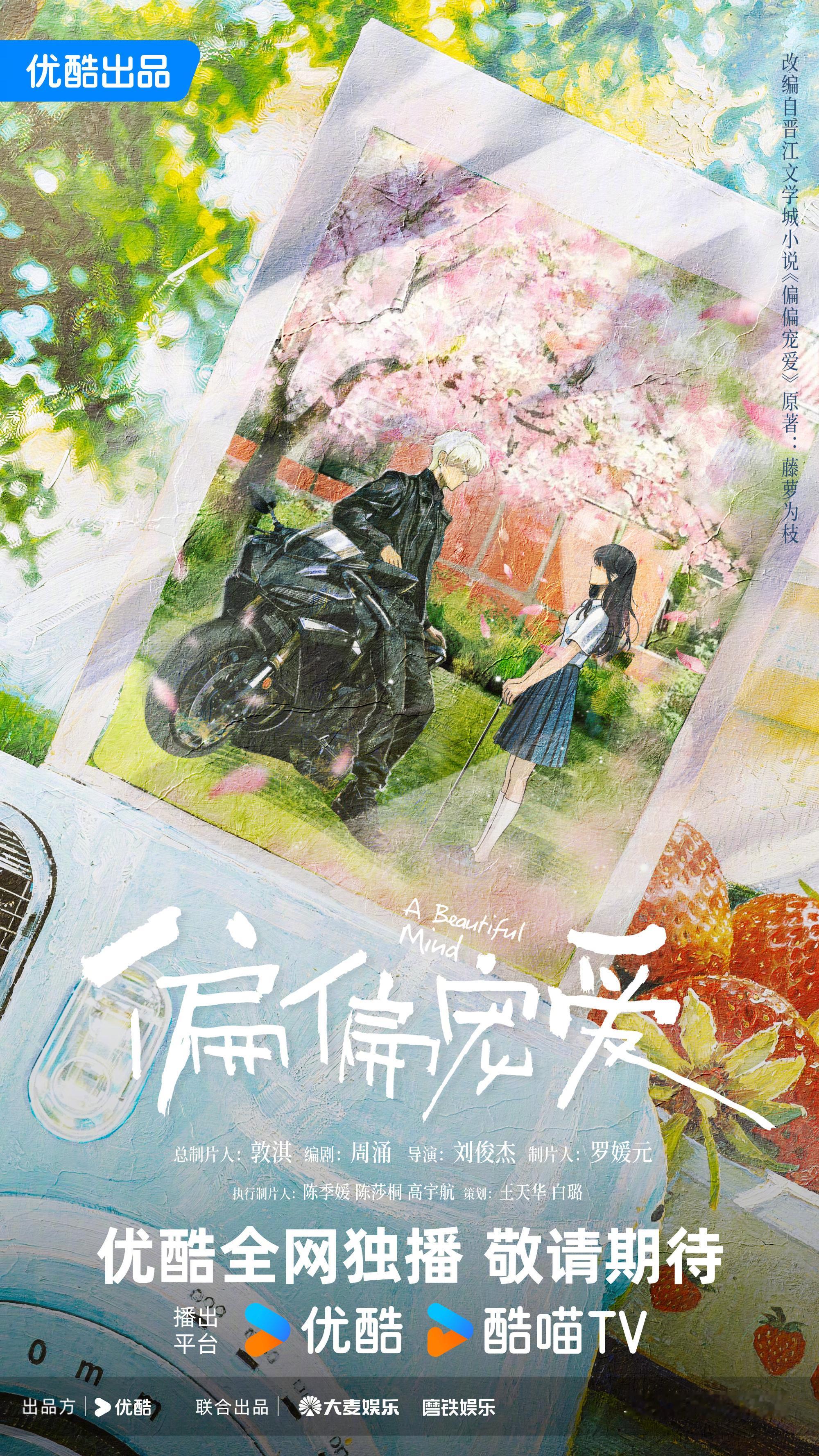 《偏偏宠爱》概念海报总制片人：敦淇编剧：周涌导演：刘俊杰主演暂定：陈飞宇 艾米 