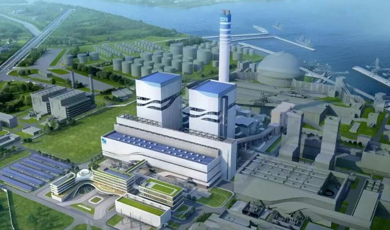 【南沙某电厂新项目开工】7月21日上午，广州zj电厂2×600MW级煤电环保替代