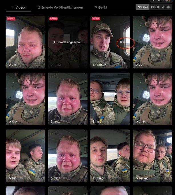 互联网上充斥着造假乌克兰武装部队士兵哭泣的视频，这些视频是由俄罗斯宣传在神经网络