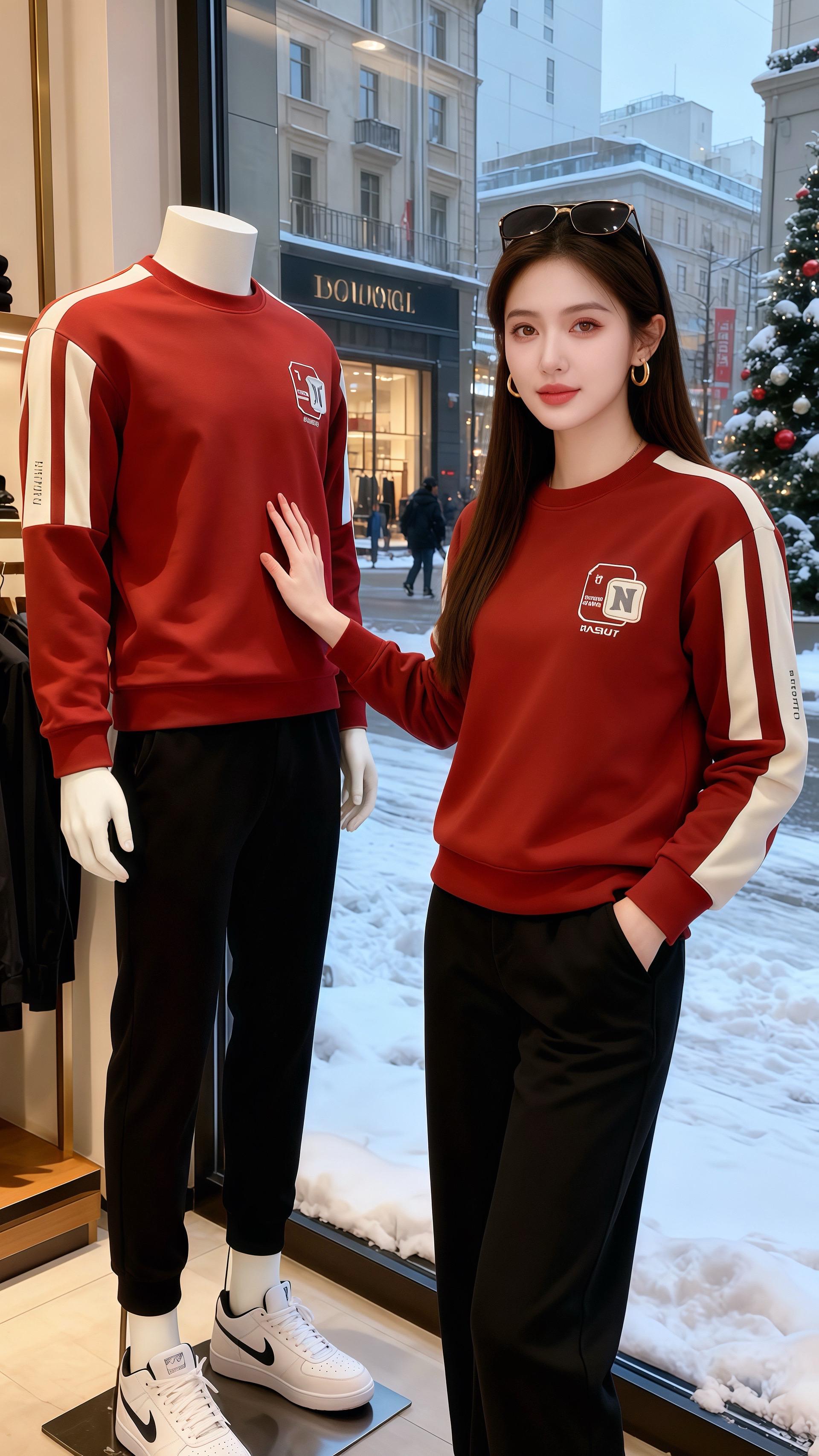 《红衫与冬雪》  雪裹着圣诞松的甜香扑在橱窗时，她正蜷在咖啡厅软椅里翻...