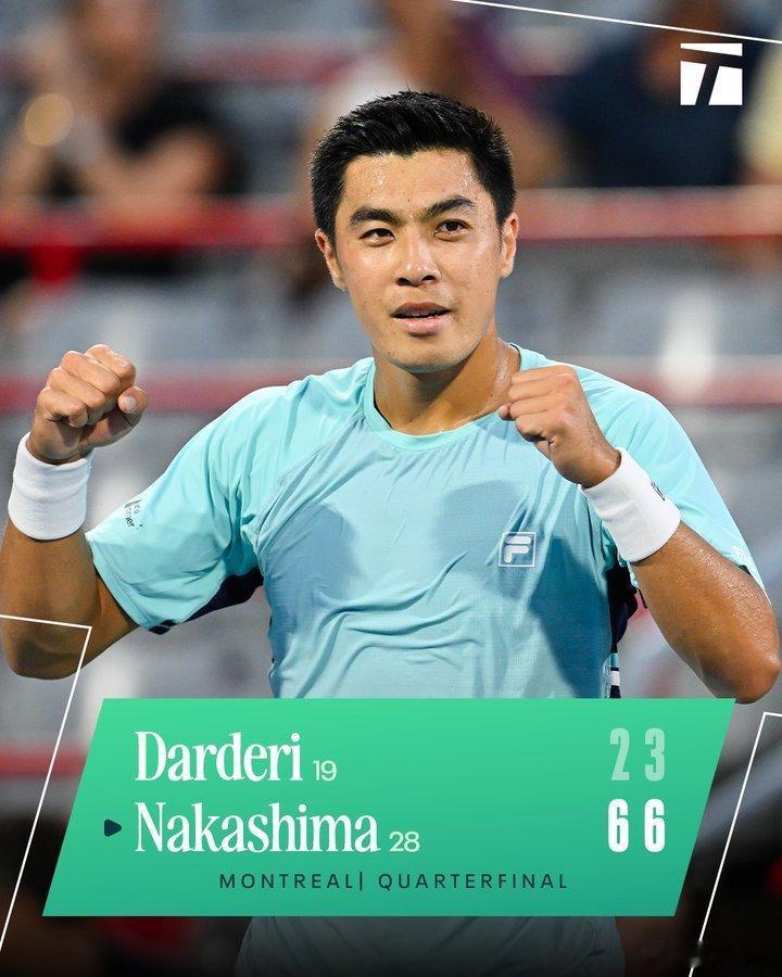 ATP1000蒙特利尔大师赛1/4决赛🇪🇸霍达尔7-6/6-3菲斯🇫🇷✅