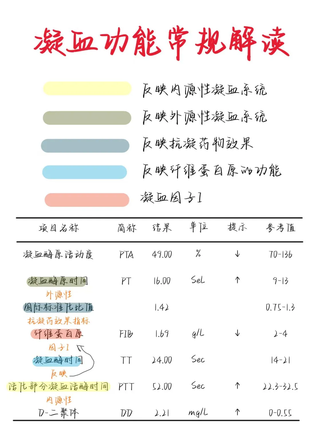 医学生笔记——凝血功能常规解读