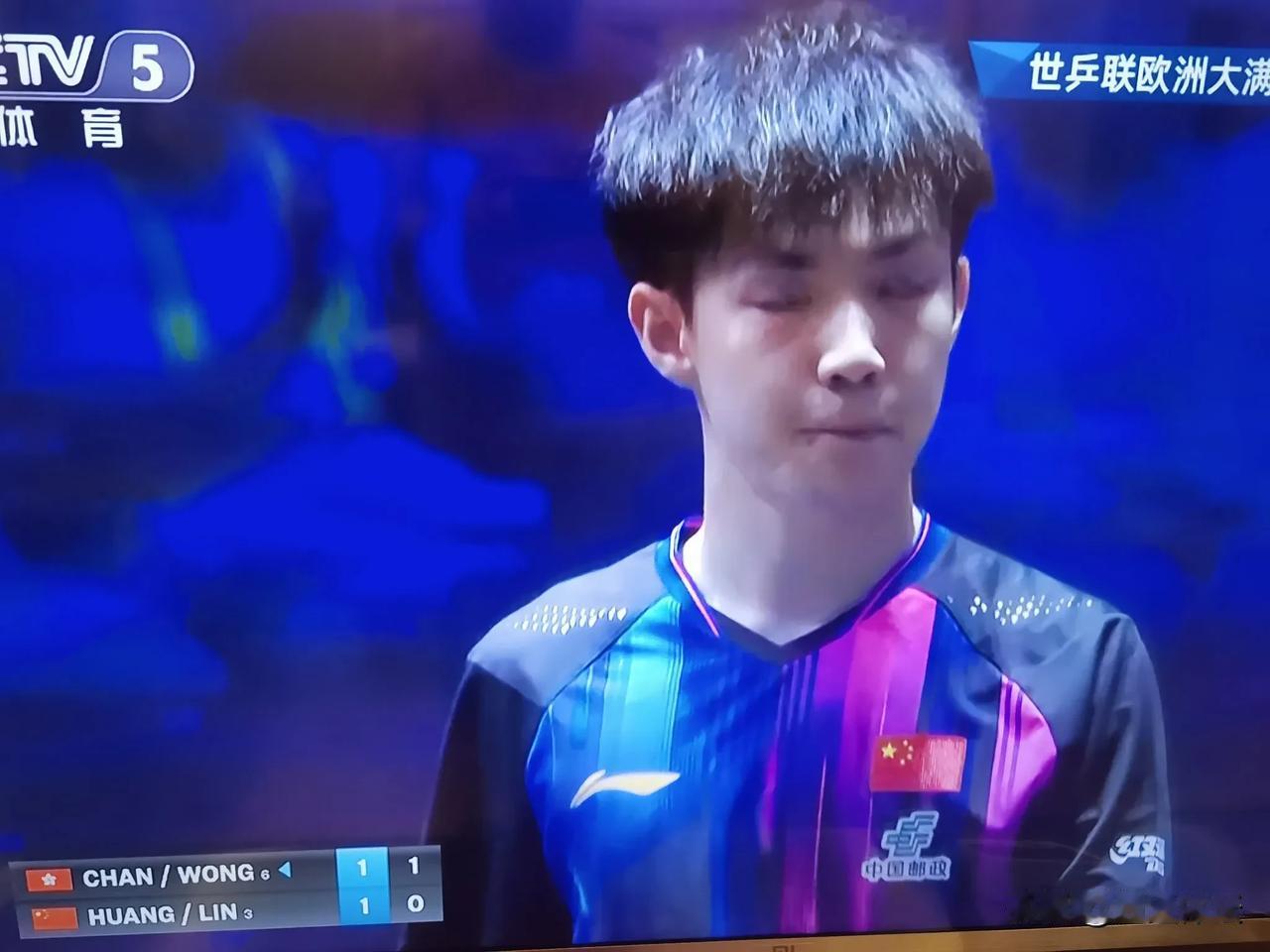 太遗憾了，世乒联欧洲大满贯，男双决赛，中国组合第二局输了！在9：7领先的情况下，