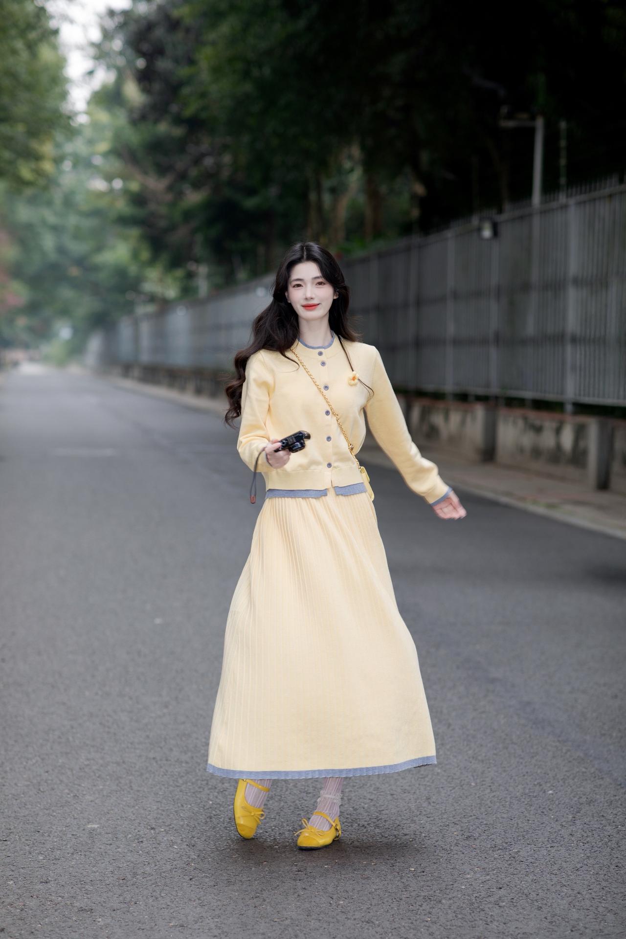 一眼心动柠檬黄早春穿搭 初春穿搭 开春搭配 春季穿搭