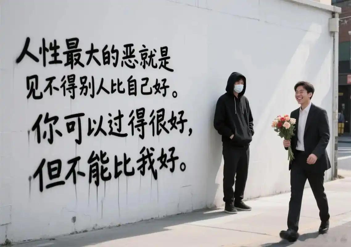读书人性最大的恶就是见不别人比自己好“人性最大的恶就是见不得别人比自己好，乞丐不