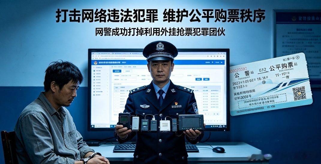 关于网警打掉利用外挂抢票的犯罪团伙的对话内容，来智搜看看。网警一举打掉利用外挂抢