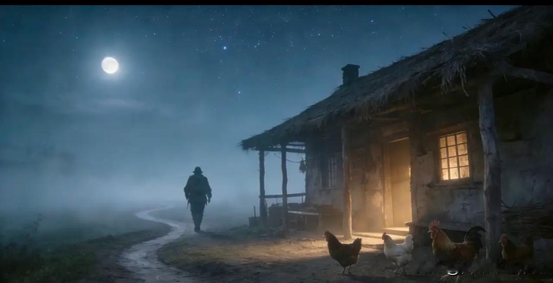 鸡声茅店，星辰月落行人早
犬吠曲路，温馨灯亮门迎客