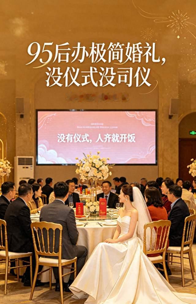 95后办“极简婚礼”，没仪式没司仪，宾客还倒收红包