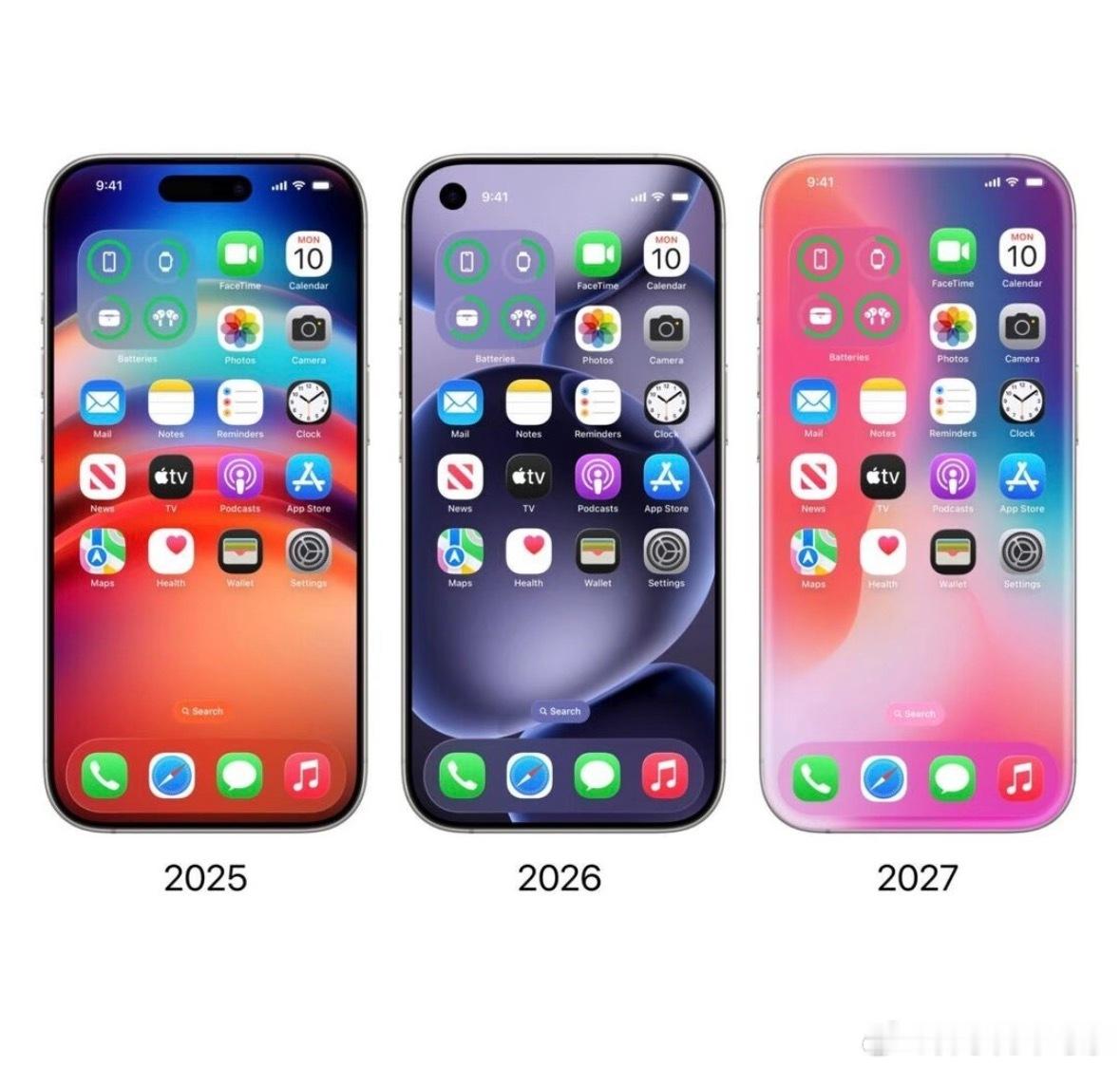 按照苹果惯例，一款外观最少用三年，一年改背面一年改正面，27年正好是iPhone