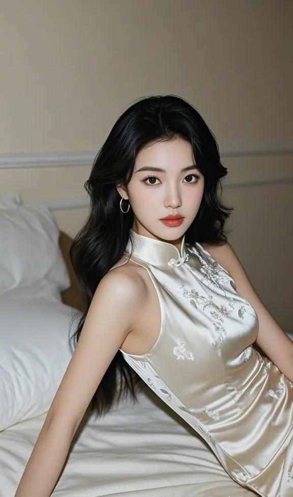 优雅古风美人，青花瓷旗袍，古典韵味十足。美女子图分享 一组美女照😜 美女佳人照