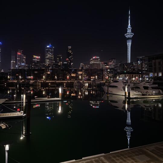 初到新西兰，夜景真美