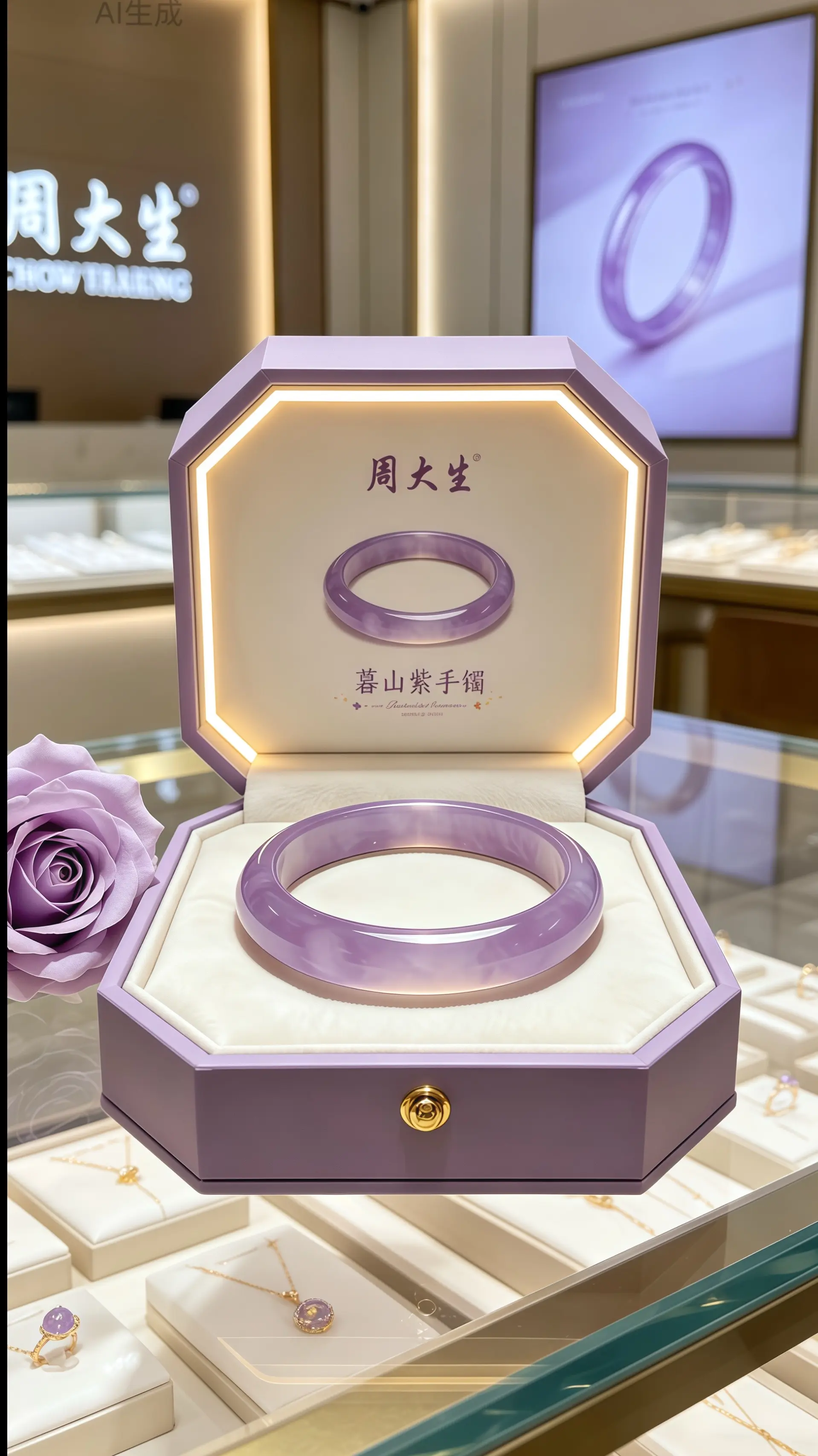 手镯 听说每个女孩子都有一个新手镯 礼物 周大生 首饰