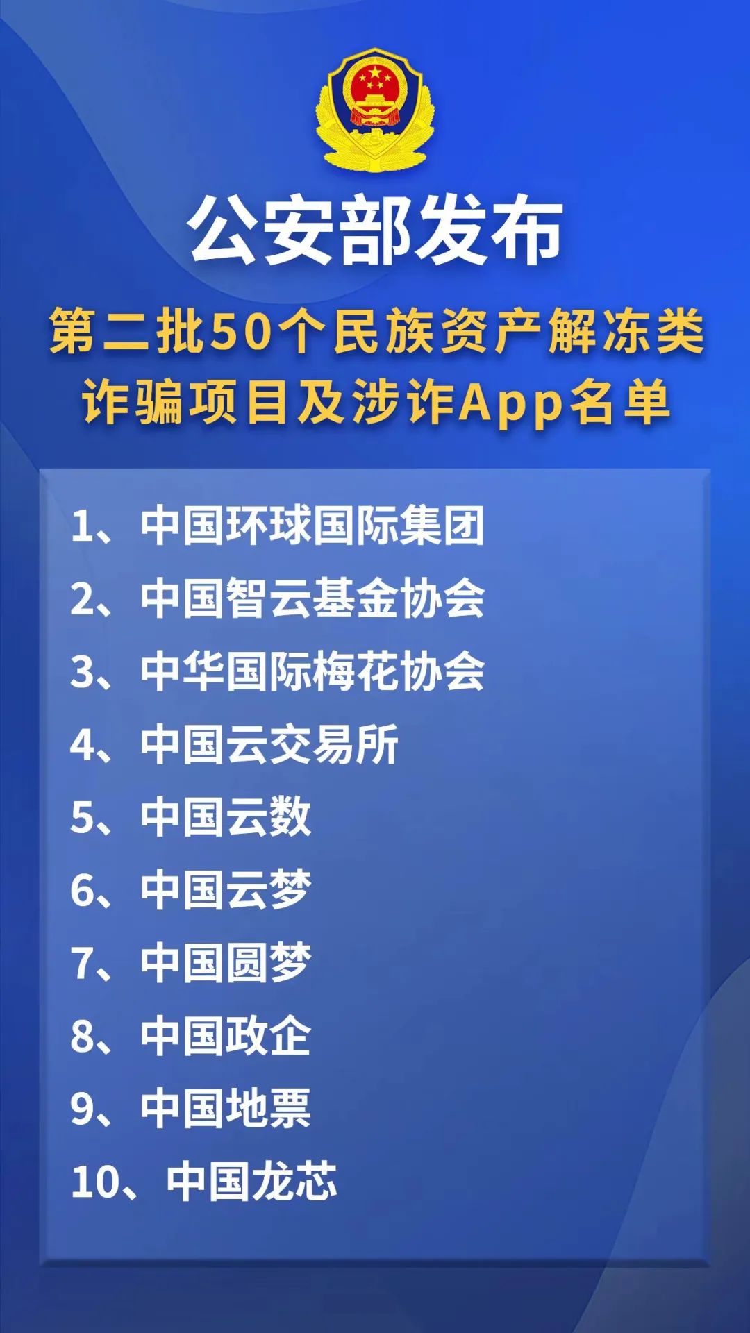 公安部提醒：这50个项目，都是骗局！