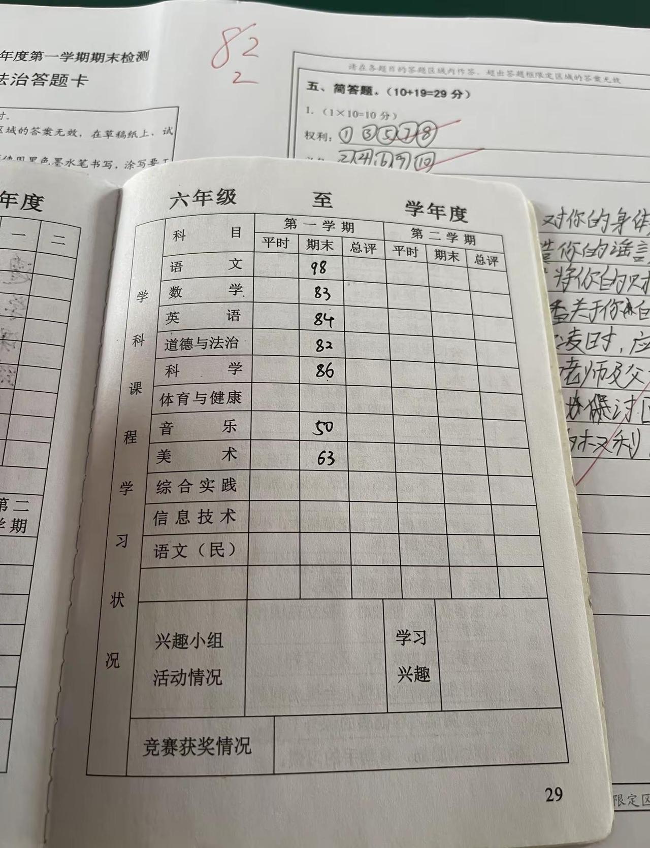 六年级考这分数有没有排面 将来能不能让我回村摆几桌