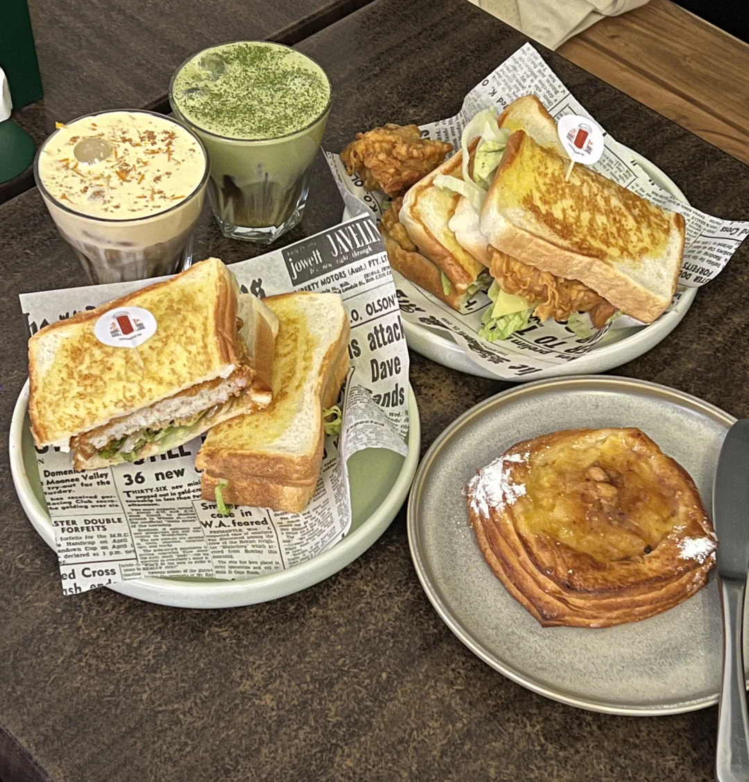 墨尔本橘皮咖啡又新增一员｜虾肉sando上大分