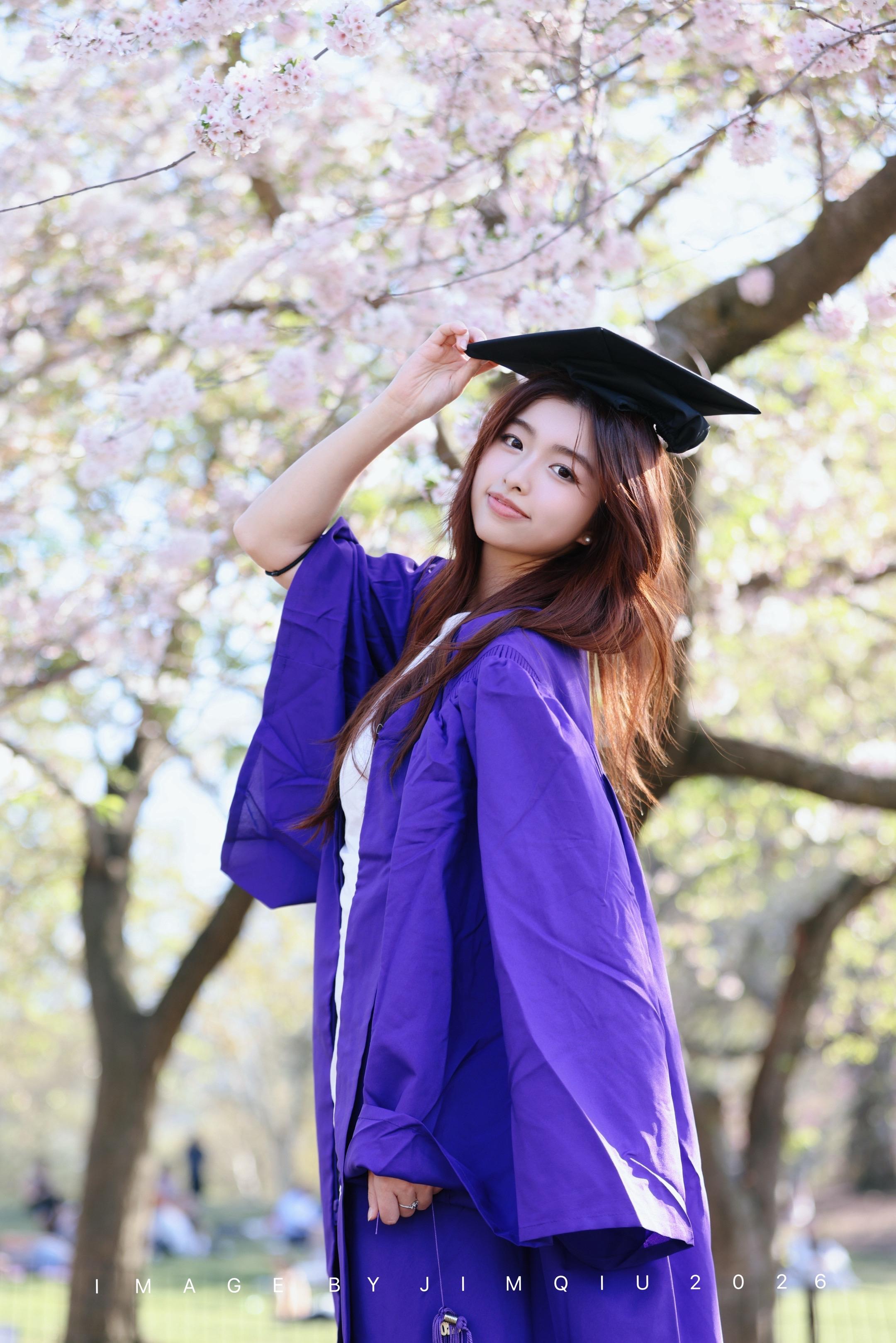 感动 感恩 Go Violet💜🤍 纽约大学毕业啦