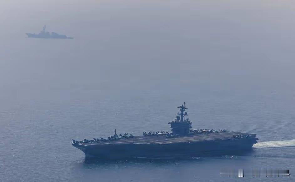 那些说:美国“林肯”号航母，被伊朗导弹吓得，退到了1000公里以外。
如今，“林