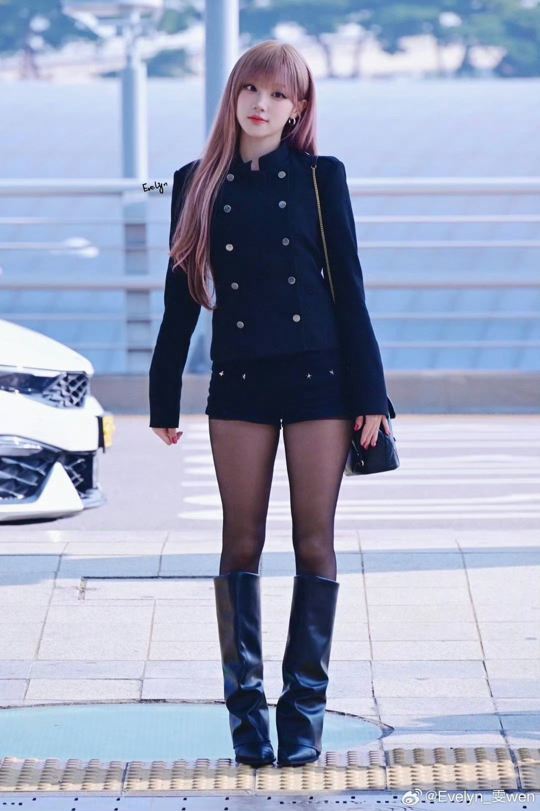 宋雨琦机场路透 