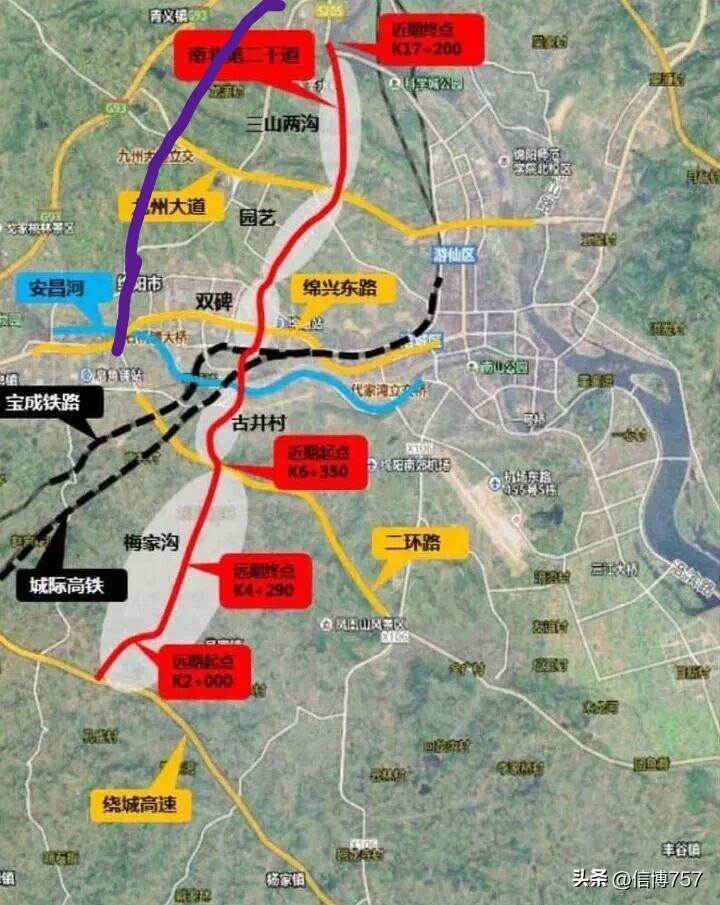建议绵阳市政府在规划南北第二干道的同时，在西北方向将二环路拉直，直接将现在的二环