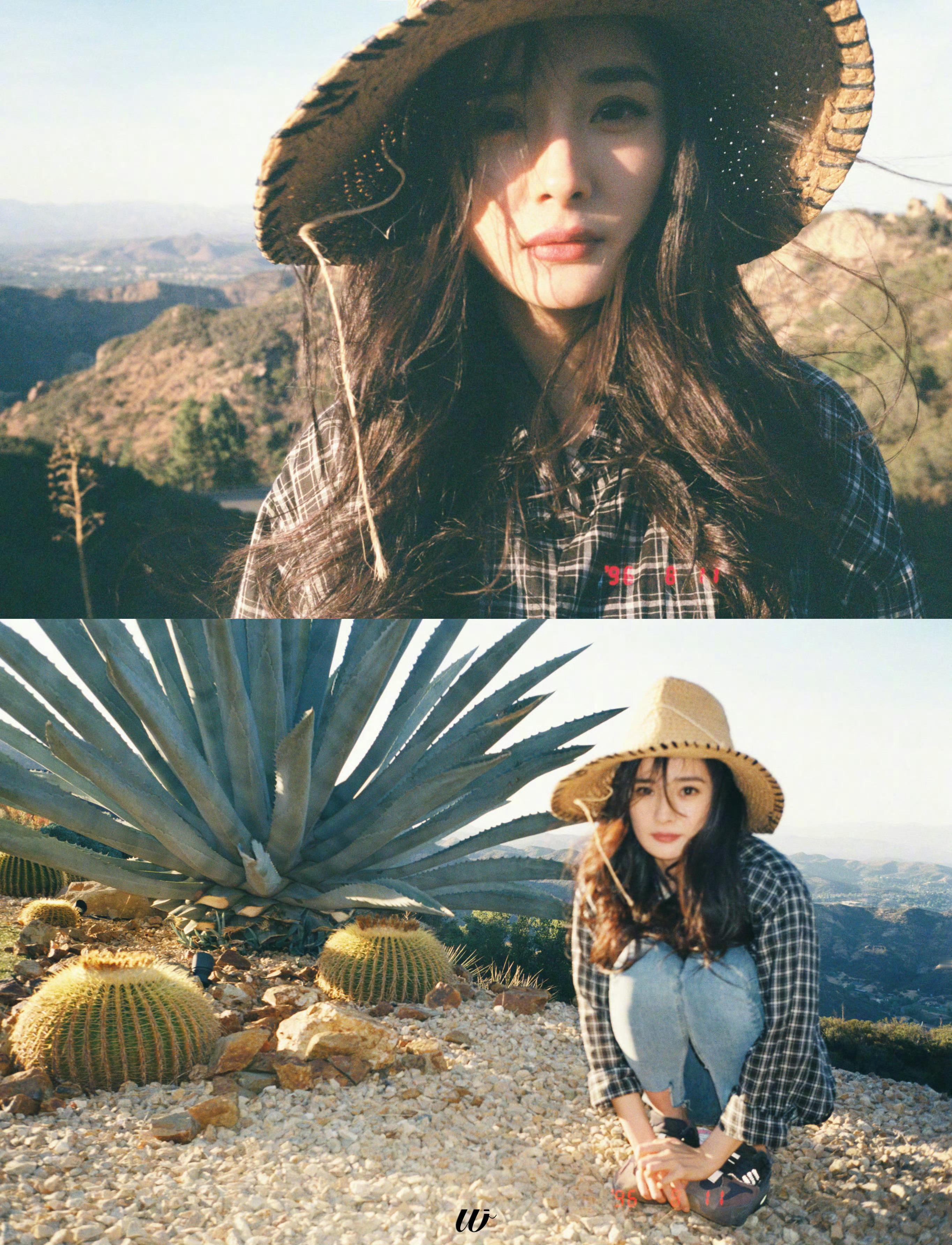 杨幂2018年发布的庆祝粉丝破亿照片 