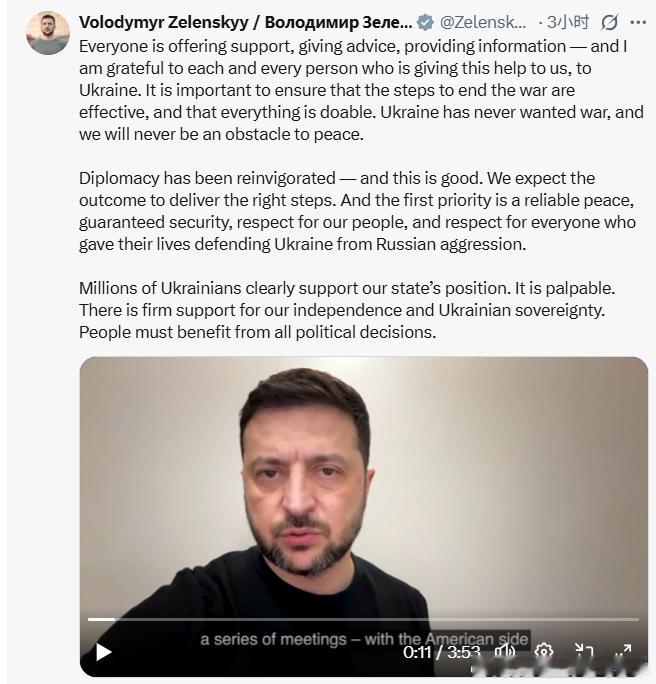 【黄金时代】泽连斯基通报美乌欧瑞士谈判最新进展，接着磨磨唧唧泽连斯基：每个人都在