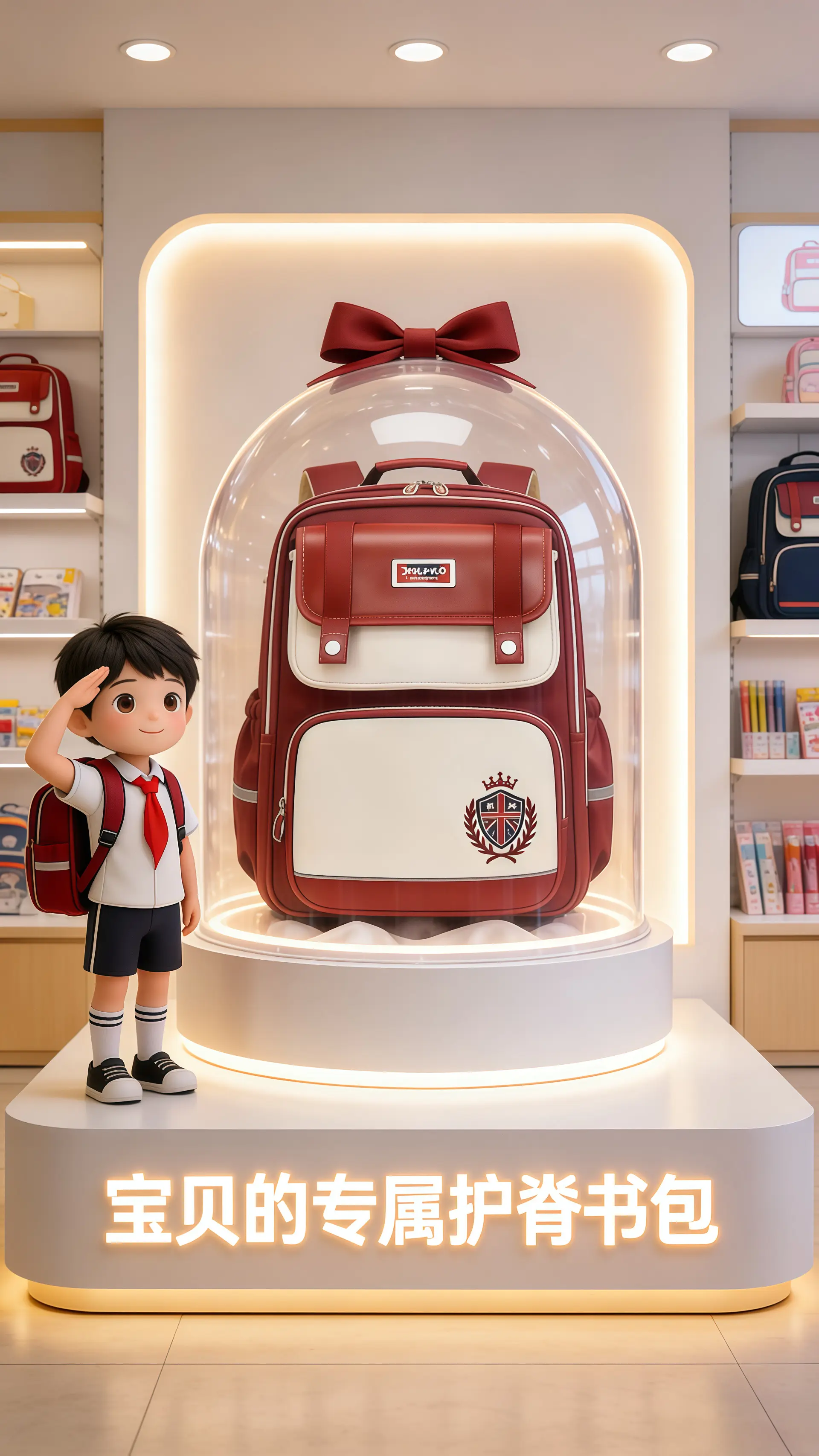 新款小学生书包来啦～容量大还轻便减负，上学背超合适～