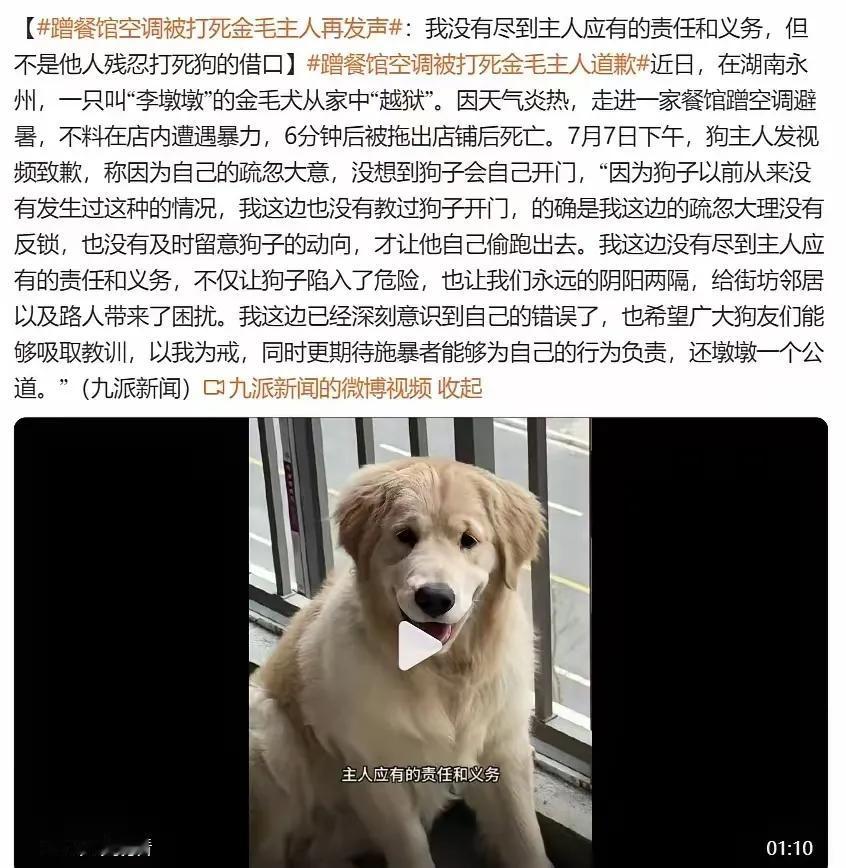 支持店家的作法，在店家室内经营性场所出现大型犬类，店家有责任和义务保护场所内消费