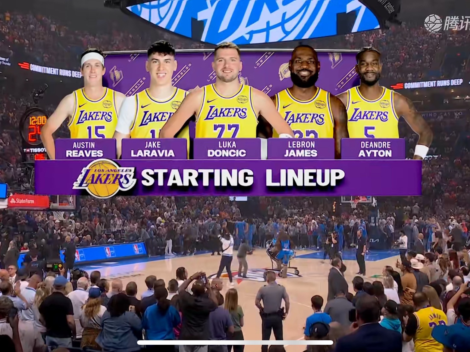 开打开打！湖人vs雷霆