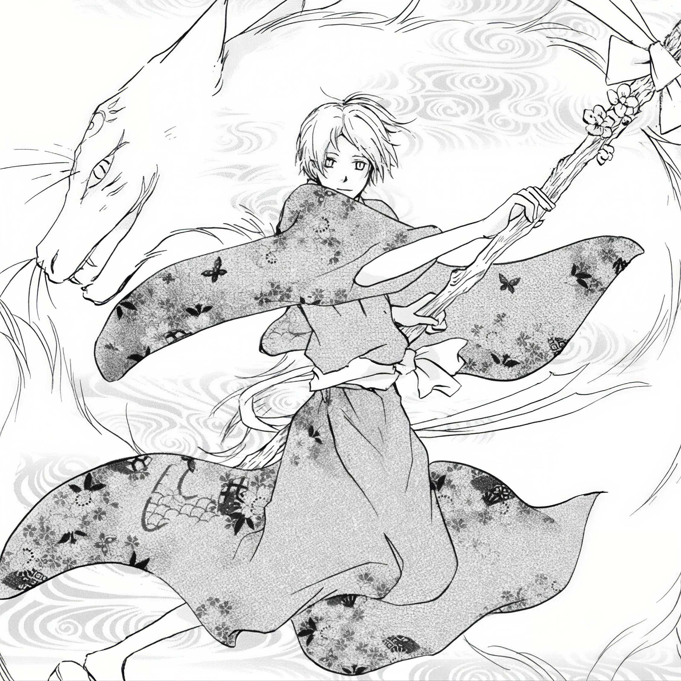 夏目友人帐 夏目贵志和猫咪老师（漫画截修图）还是有猫咪后更幸福啊！动漫仲夏狂欢季