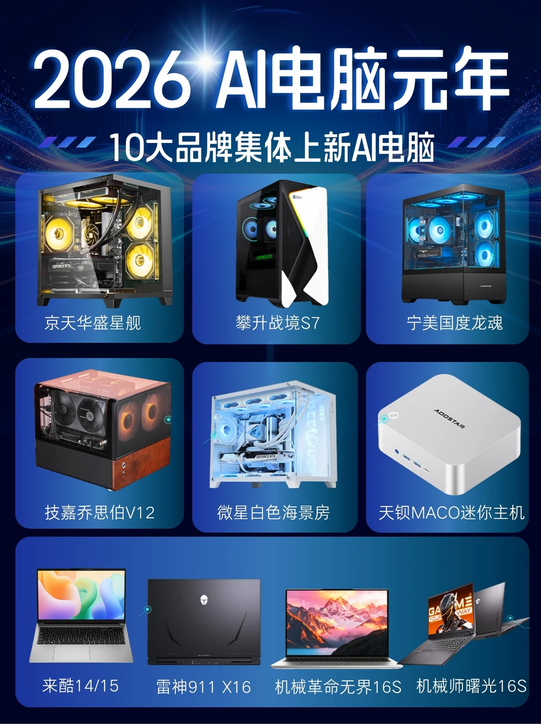 10大品牌集体上新AI电脑｜2026AI电脑怎么挑
