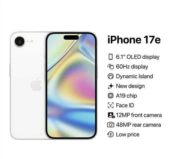 苹果将推出iPhone17e是今年新推出的iPhone 16e的小老弟，搭载iP