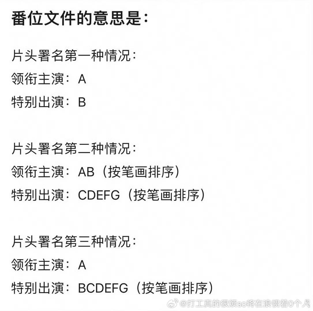 以后一番大男女主都单独领衔主演