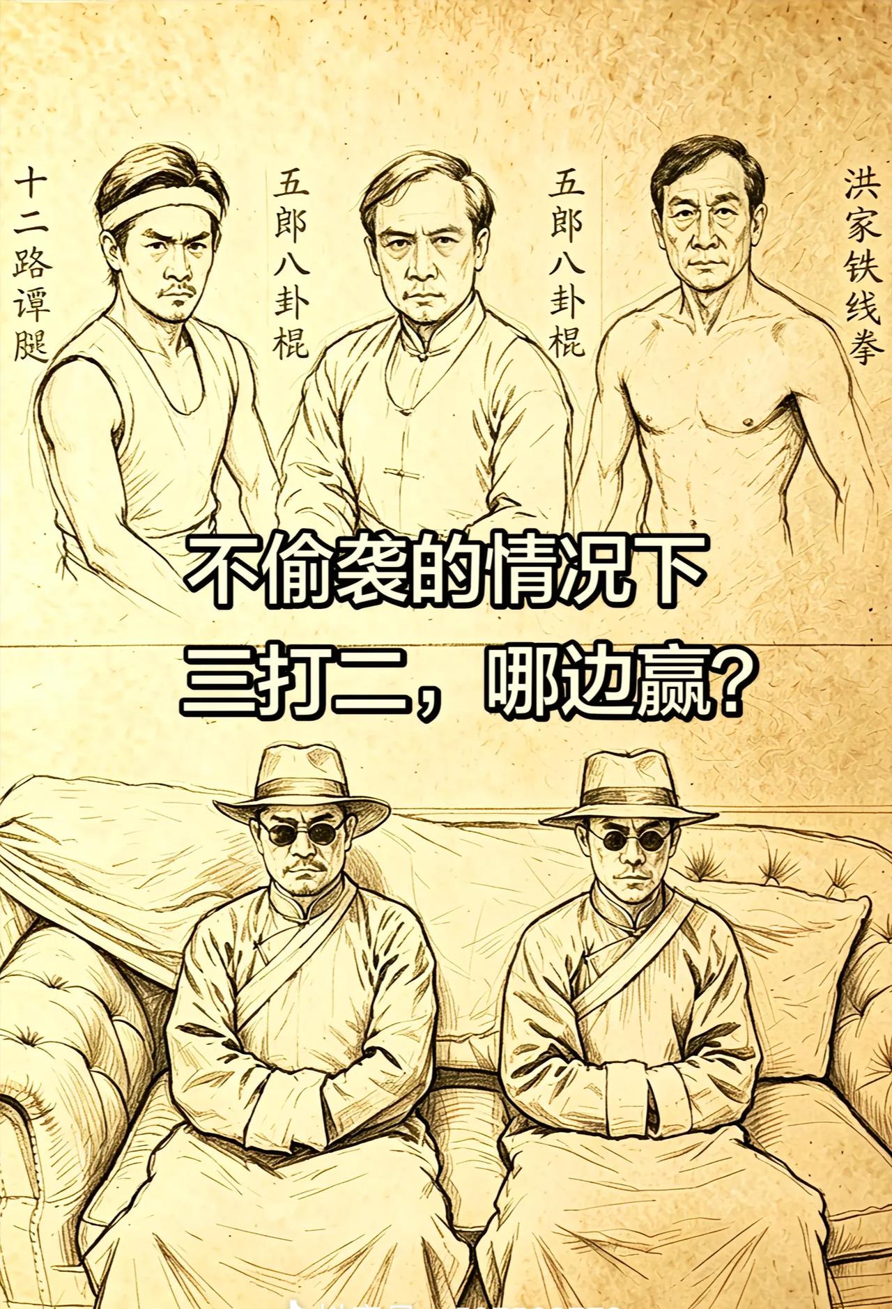 不偷袭的情况下，谁更厉害？