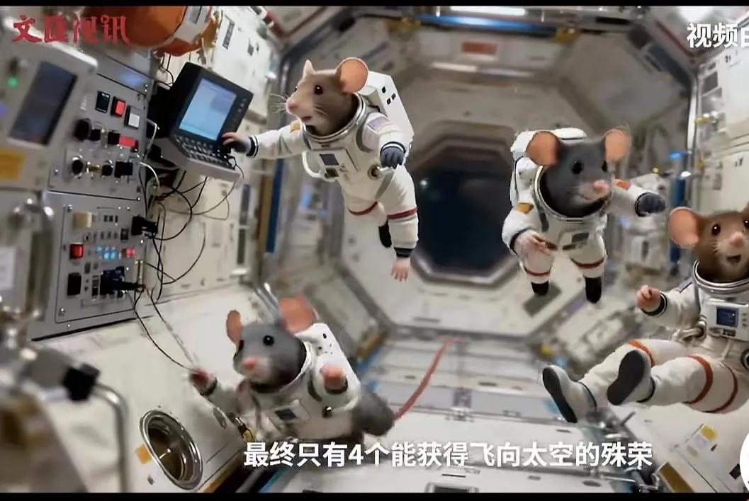 太空小鼠本领高强
 
神舟21号飞船除三位航天员外，还搭载了四只“本领高强”的小