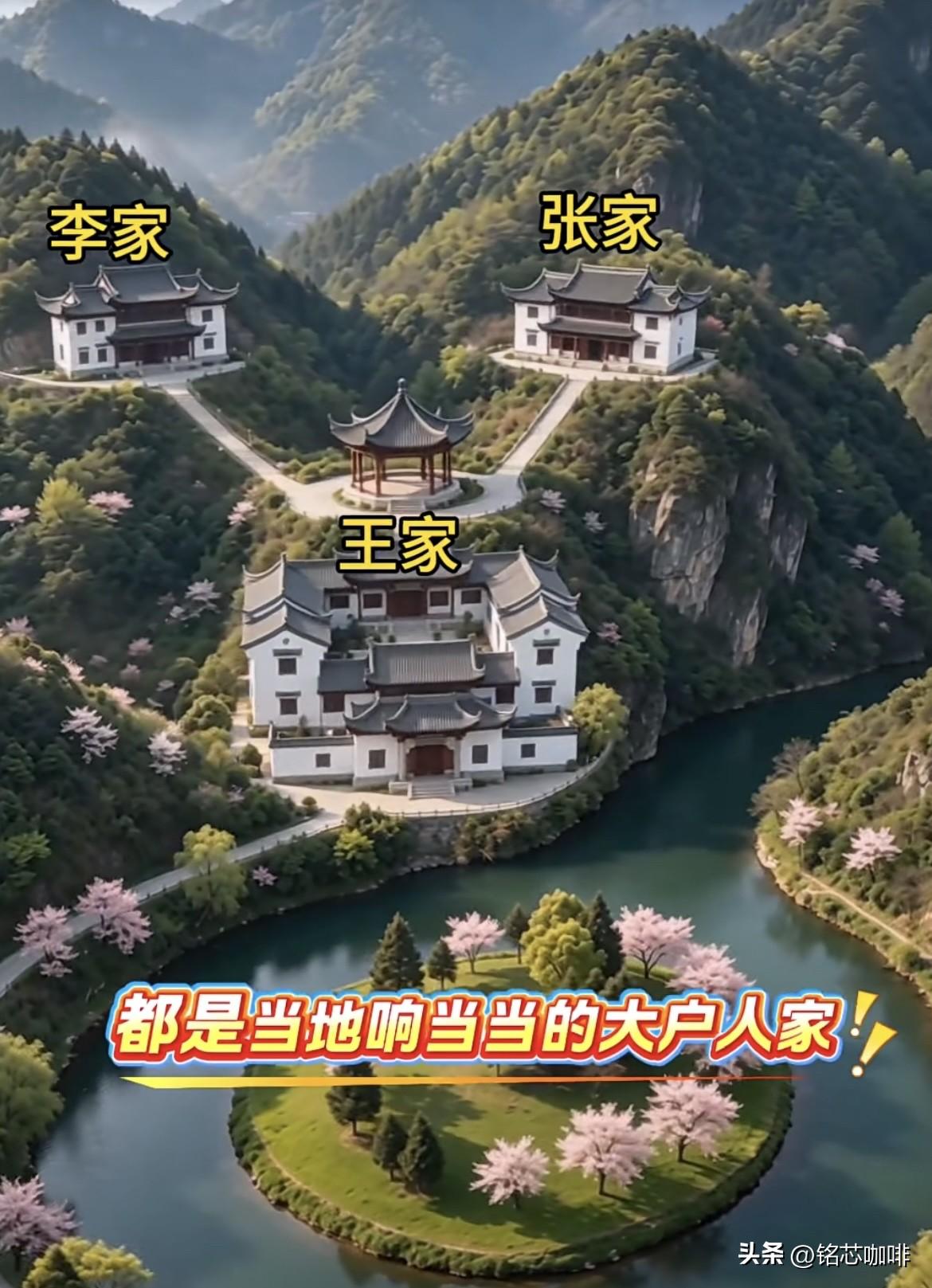 这三户人家🏠
都是当地响当当的大户人家‼️
其中一家非常的厉害‼️
你能否看的