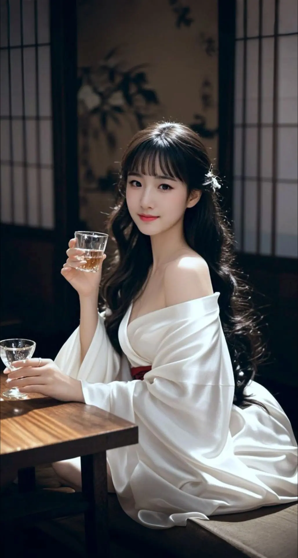 AI扩图 AI夜阑佳人