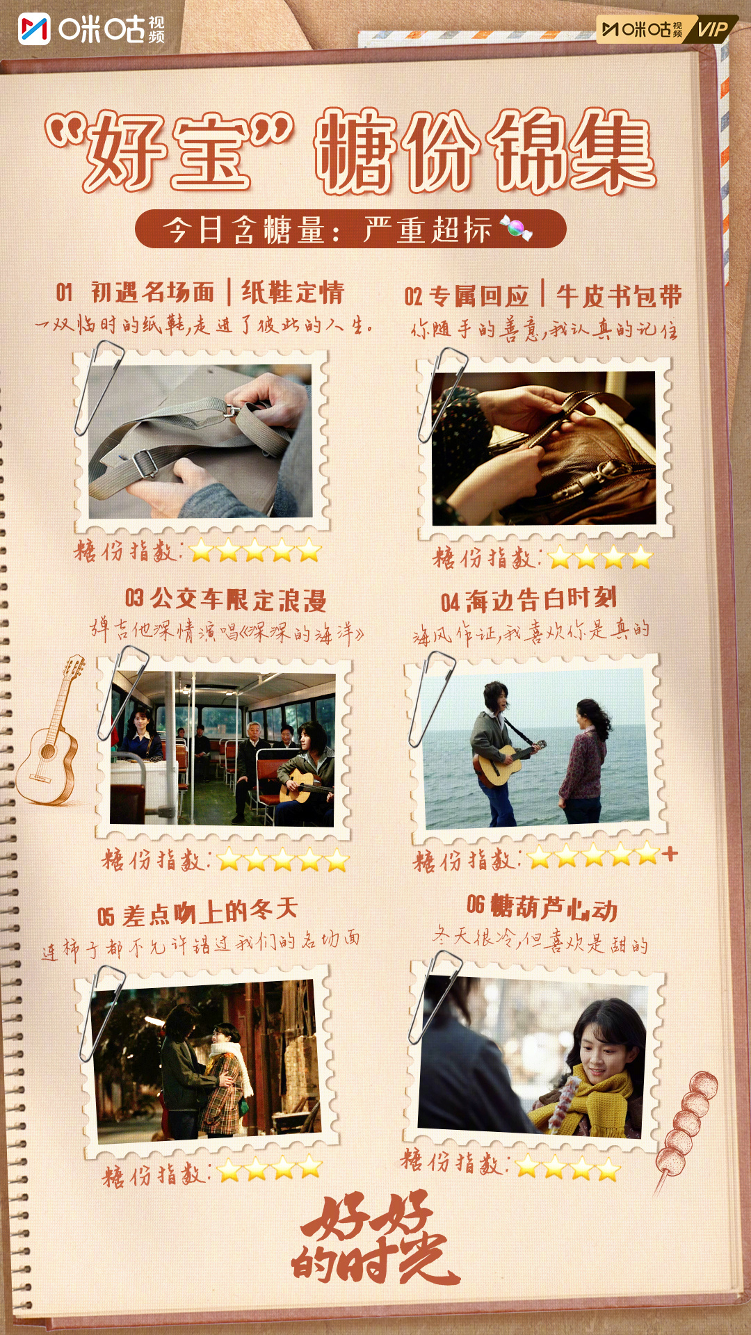 #上咪咕看好好的时光##好好的时光#今日含糖量严重超标🍬“好宝”CP高甜名场面