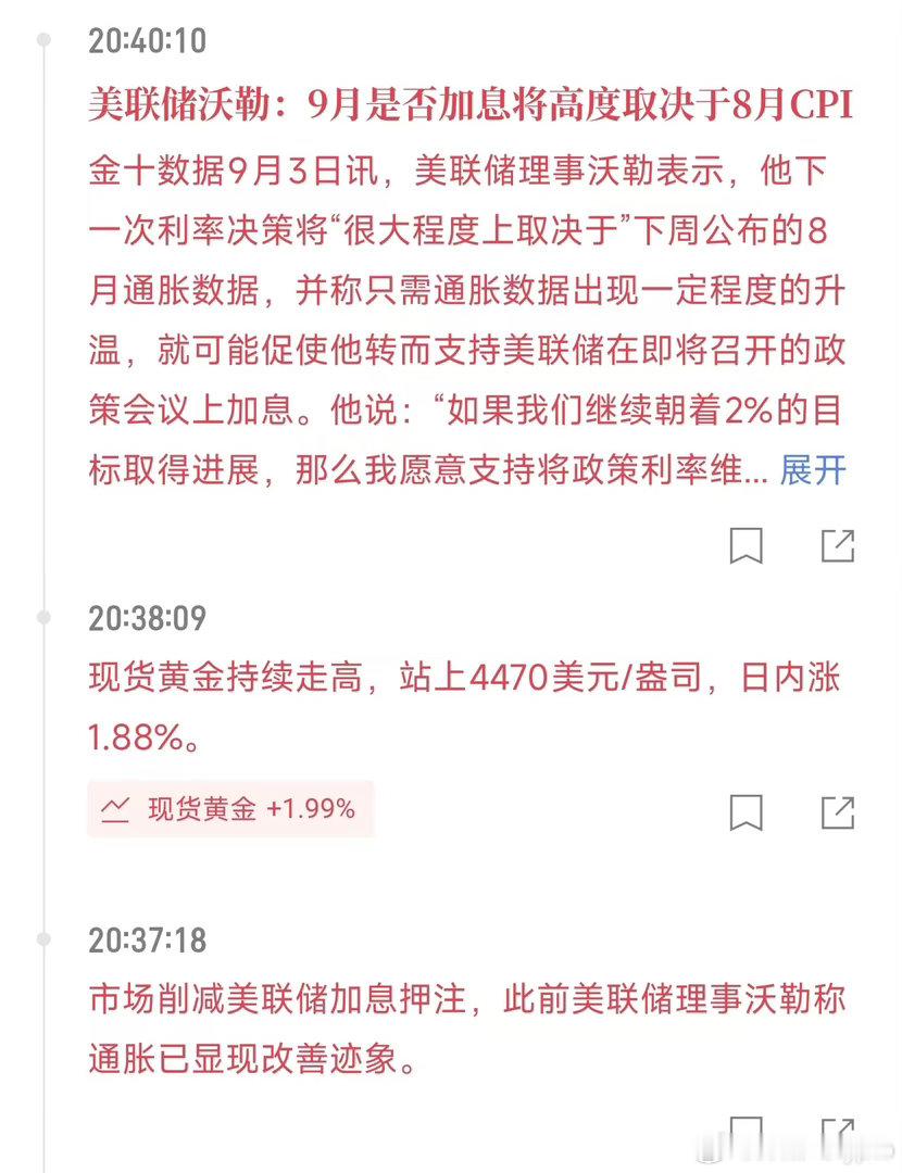 沃什讲话，加息重回视野，这又削减加息押注，看来也是打太极的风格！ ​​​